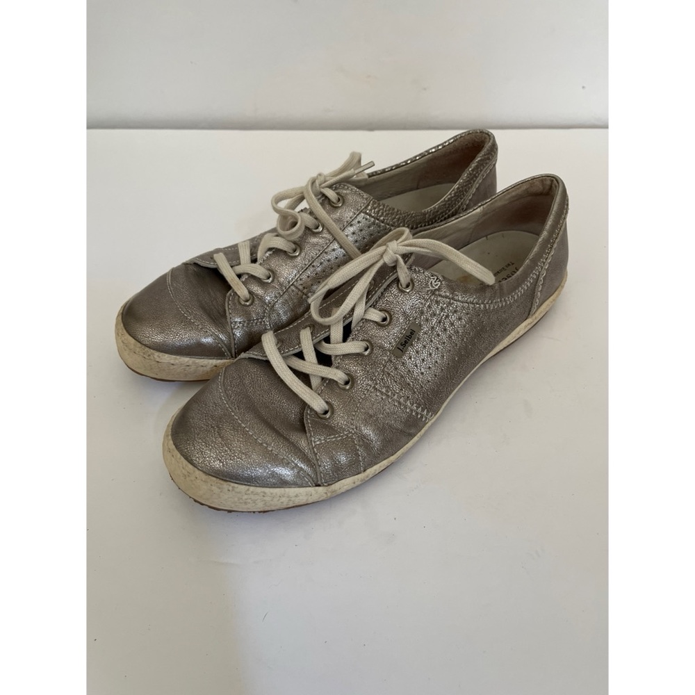 Josef Seibel Pewter Metallic Tennis Shoes Women’s Size 41